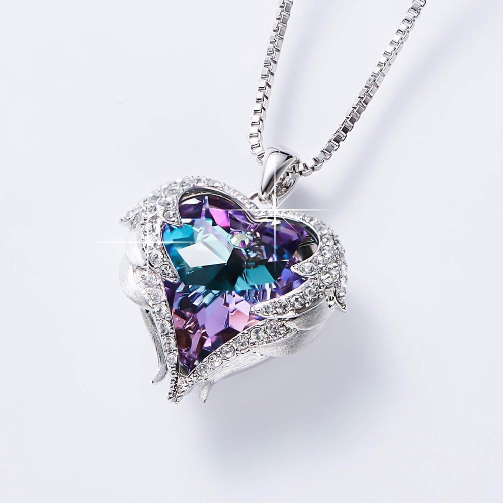 Pendant Necklace Made with Swarovski Crystals